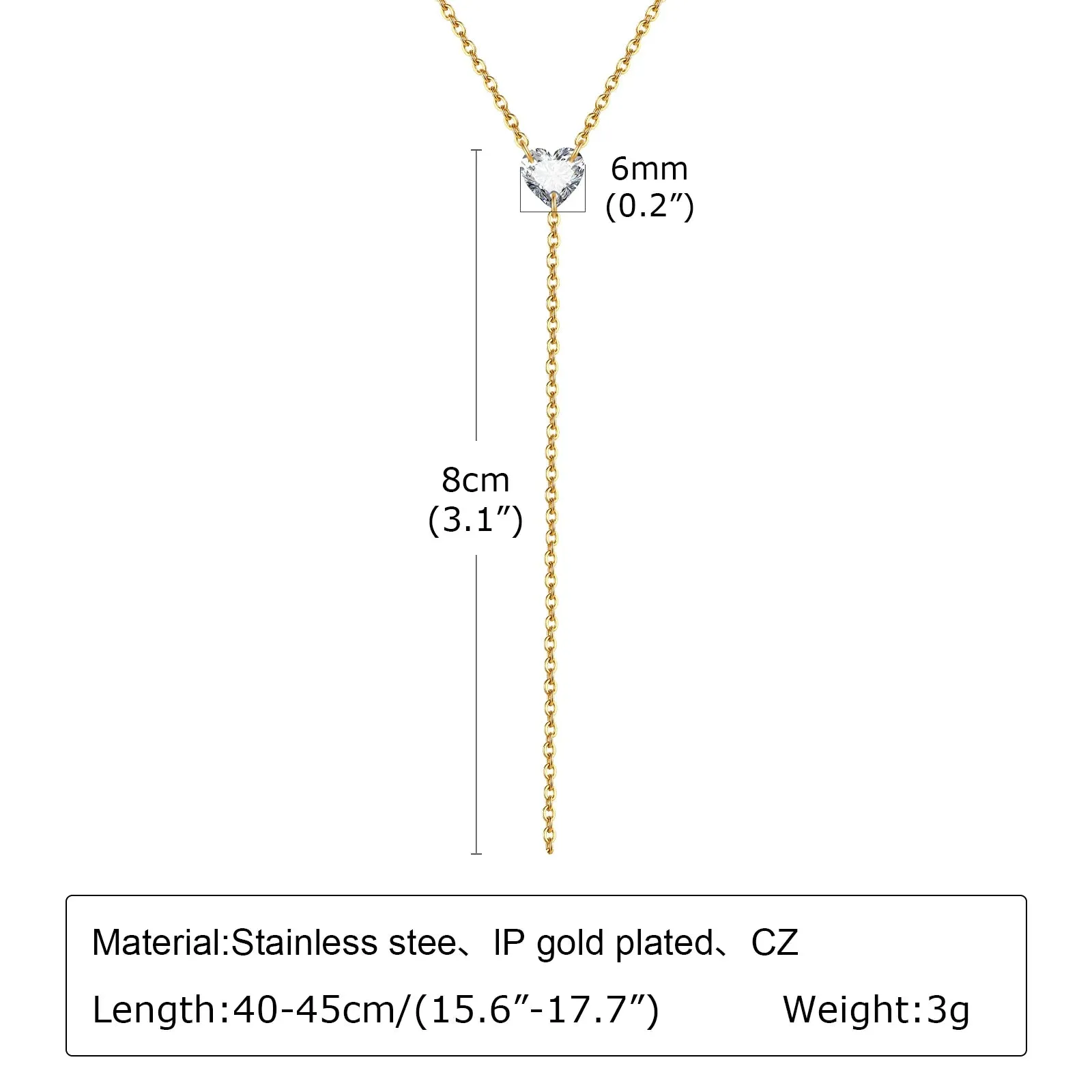 Gold Plated Lariat Necklace for Women, Double Layered Chic