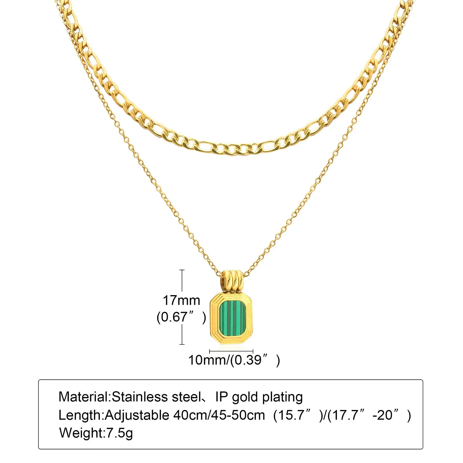 Gold Plated Lariat Necklace for Women, Double Layered Chic