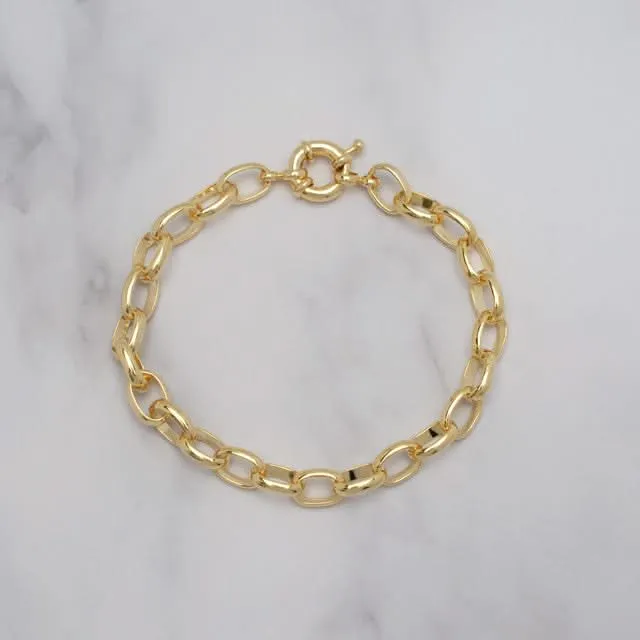 Gold Plated Link Bracelet 4