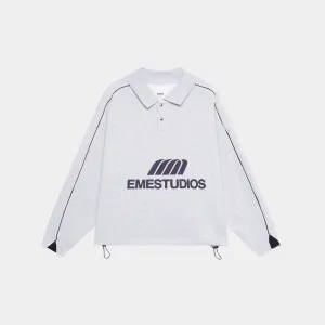 Hectic Heather Grey Polo Sweatshirt