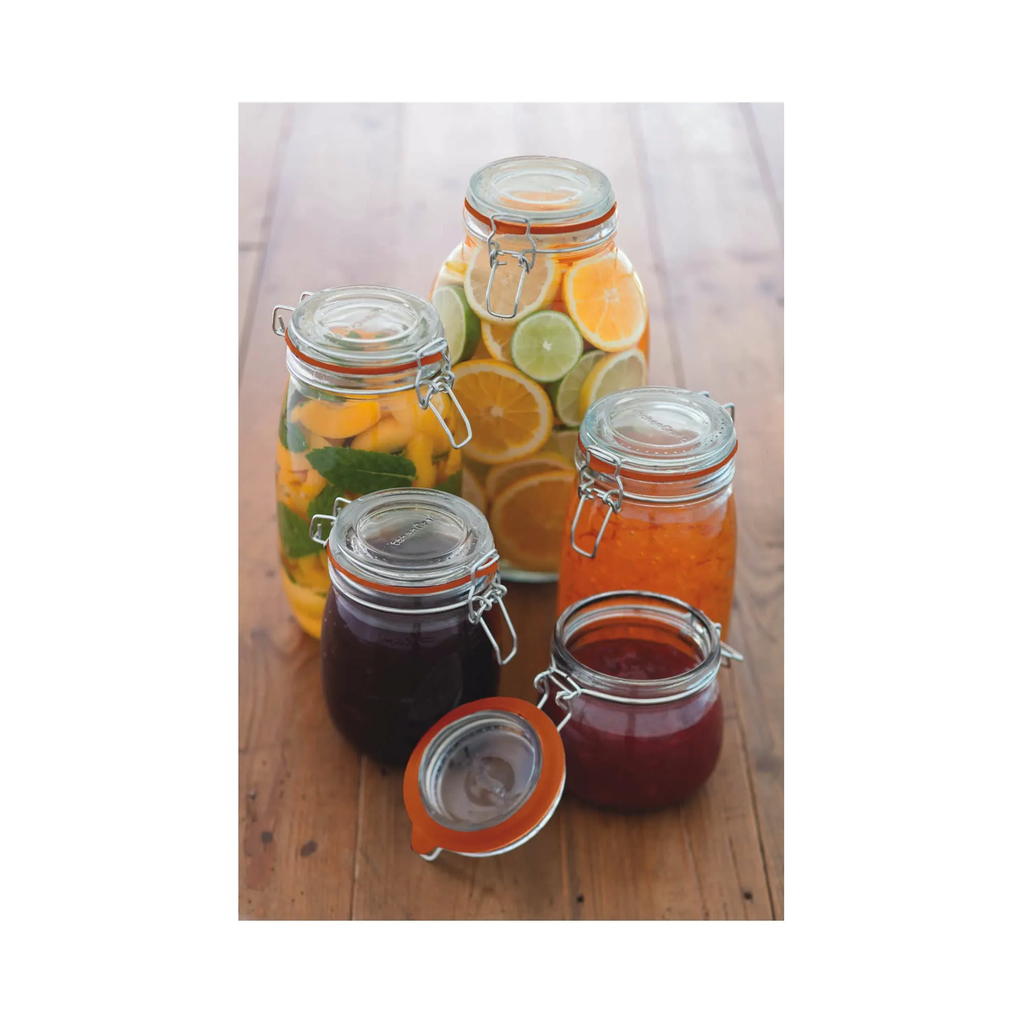 Home Made Glass Preserving Jar - Various Sizes