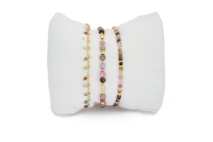 Kea 3 Layer Gemstone Bracelet Stack