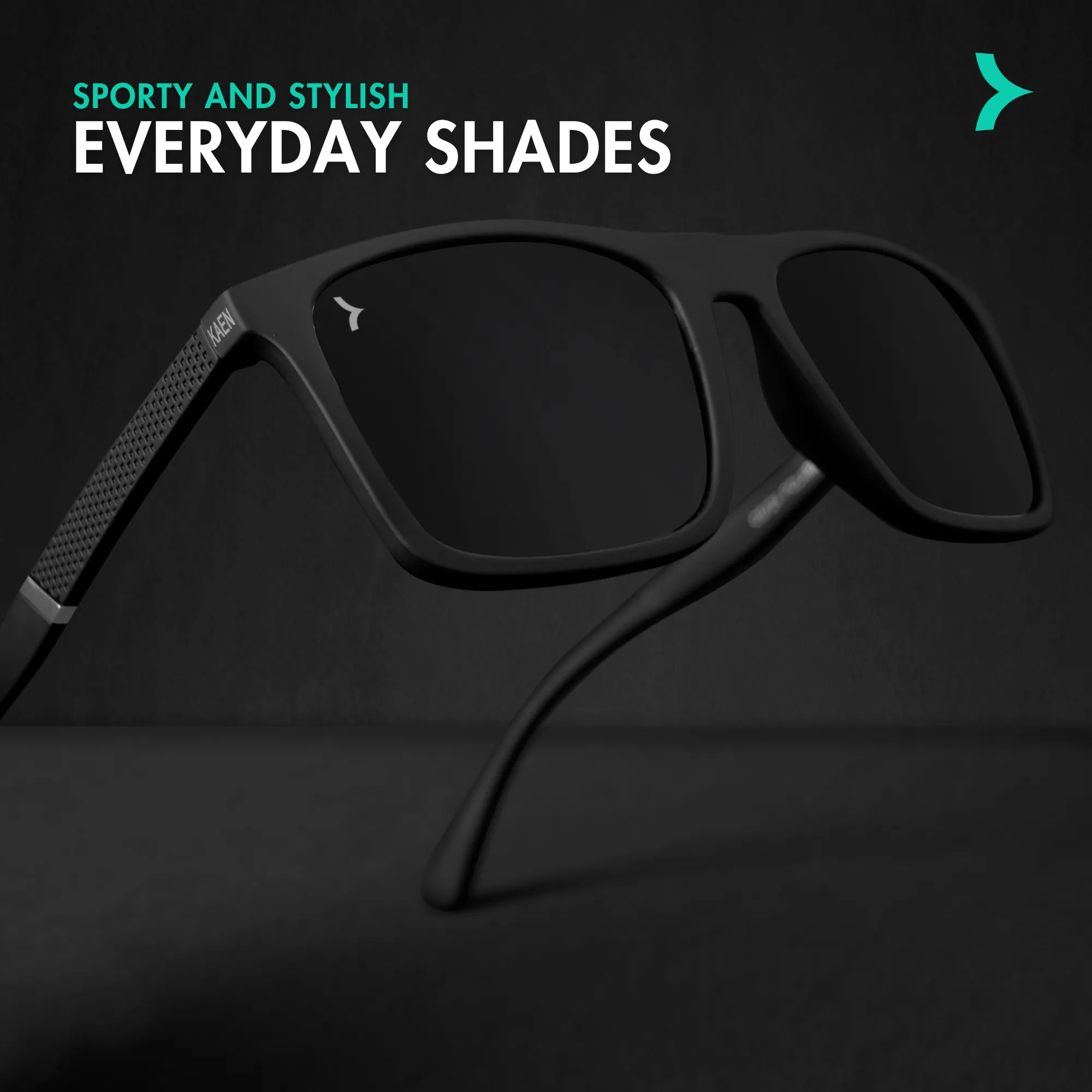 Kian Black Power Sunglasses