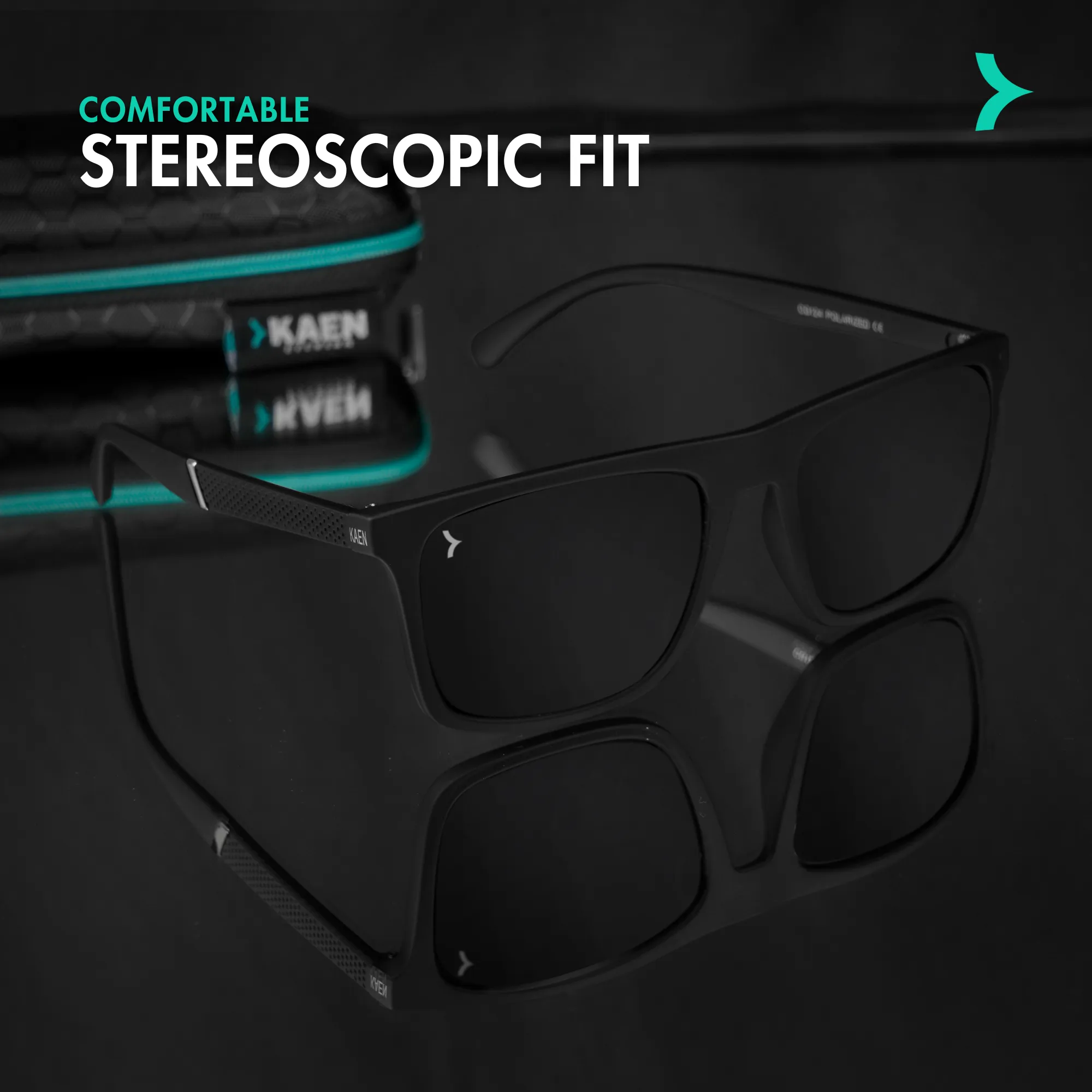 Kian Black Power Sunglasses