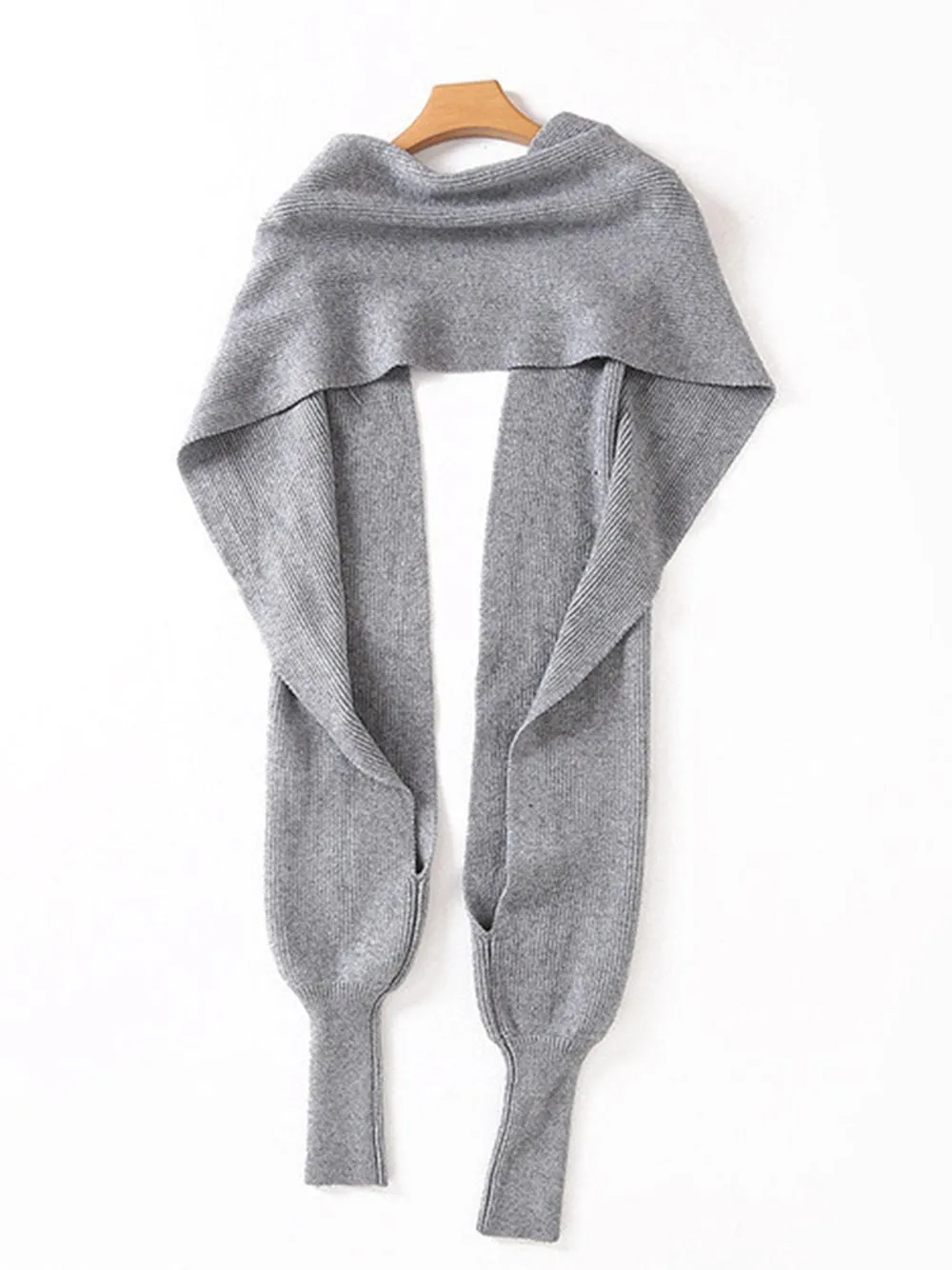 Knitting Scarves w Sleeve