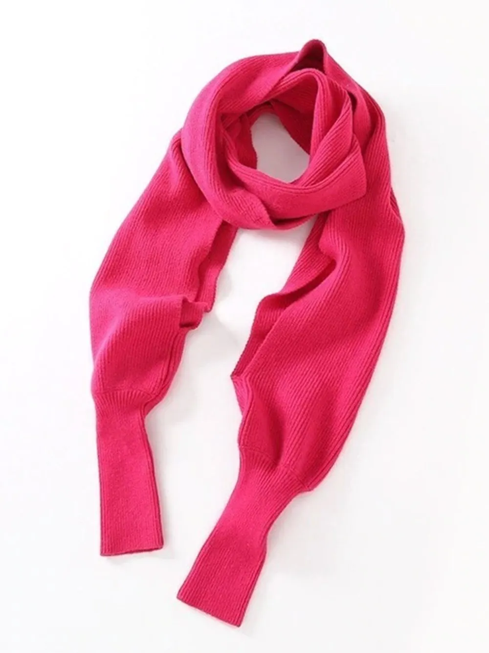 Knitting Scarves w Sleeve