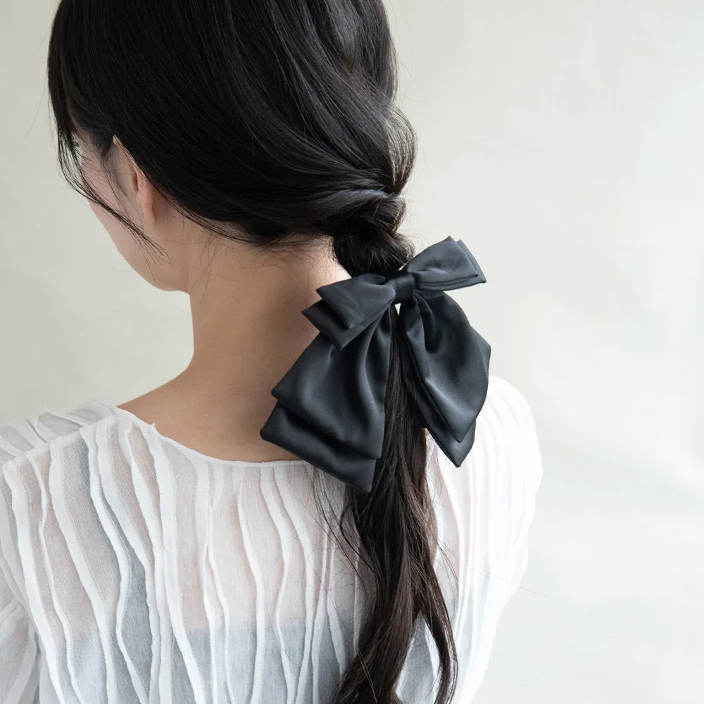 Layered Bow Pony Hook