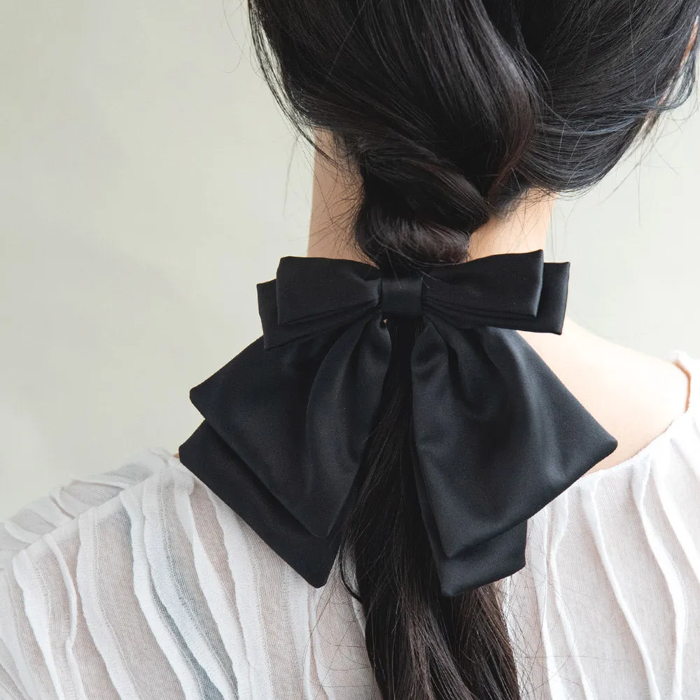 Layered Bow Pony Hook