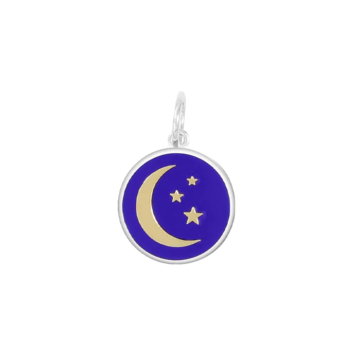 LOLA Moon and Stars Pendant - Royal Blue and Gold