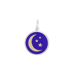 LOLA Moon and Stars Pendant - Royal Blue and Gold