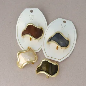 Marble Detail Wave Pony Hook