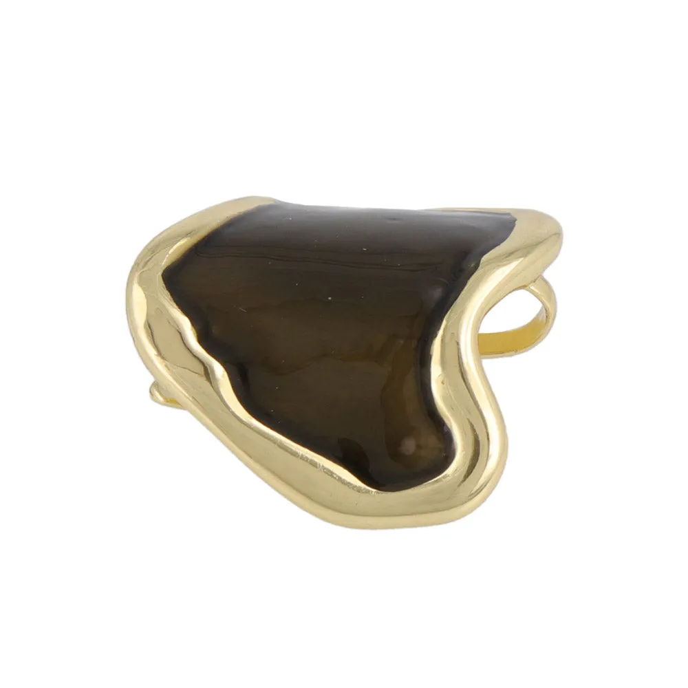 Marble Detail Wave Pony Hook