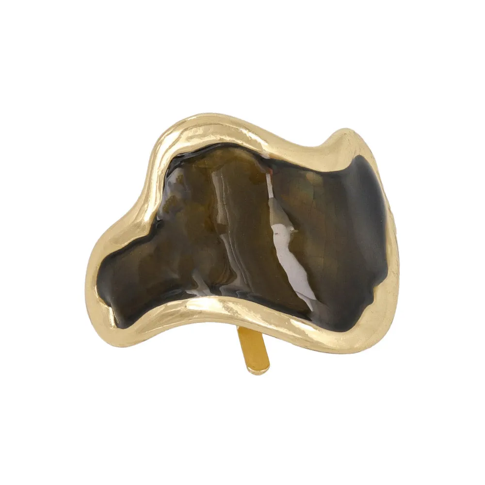 Marble Detail Wave Pony Hook
