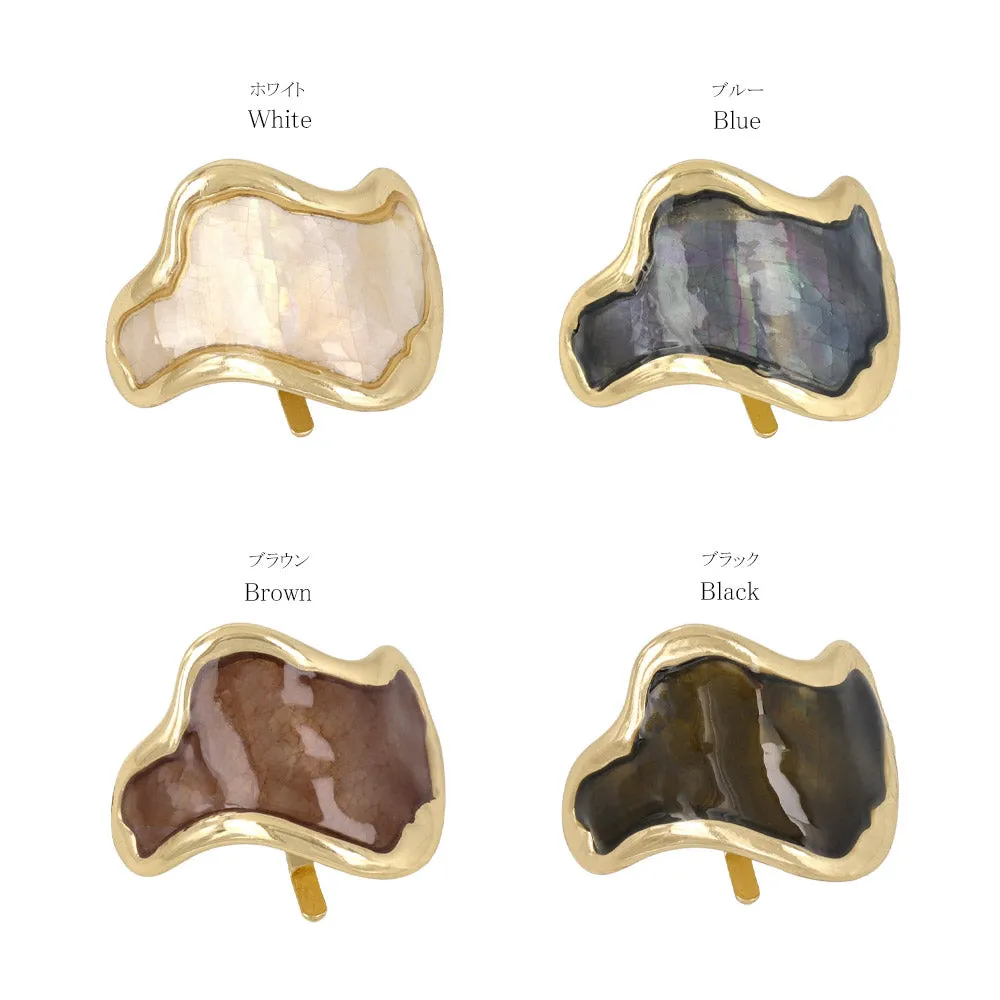 Marble Detail Wave Pony Hook