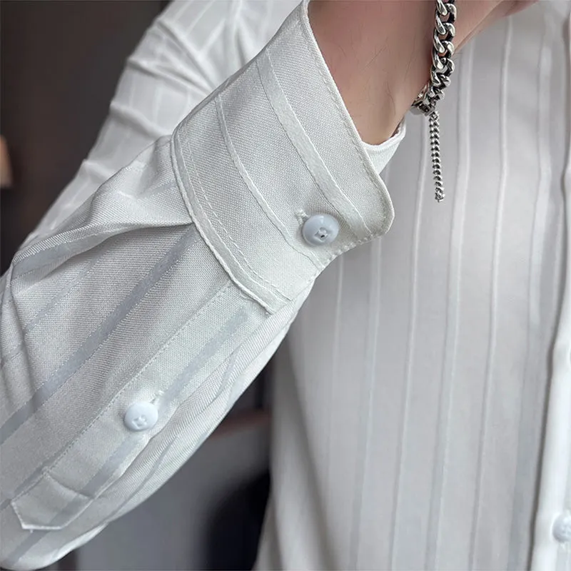 Men's Business Slim Striped Shirt