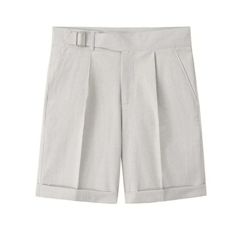 Men's Casual High Waist Straight Shorts