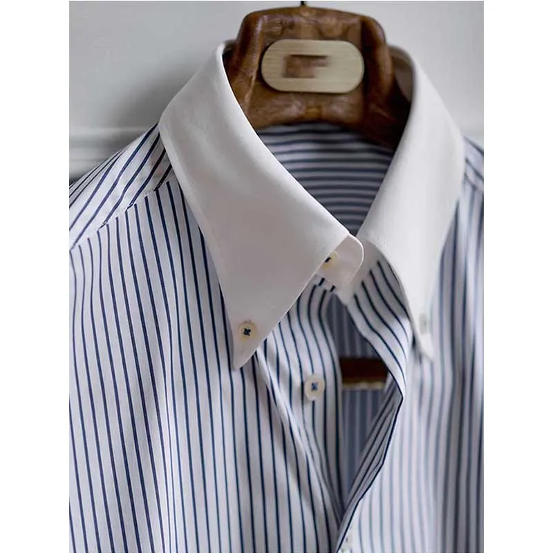 Men's Vintage Business Casual Striped Shirt
