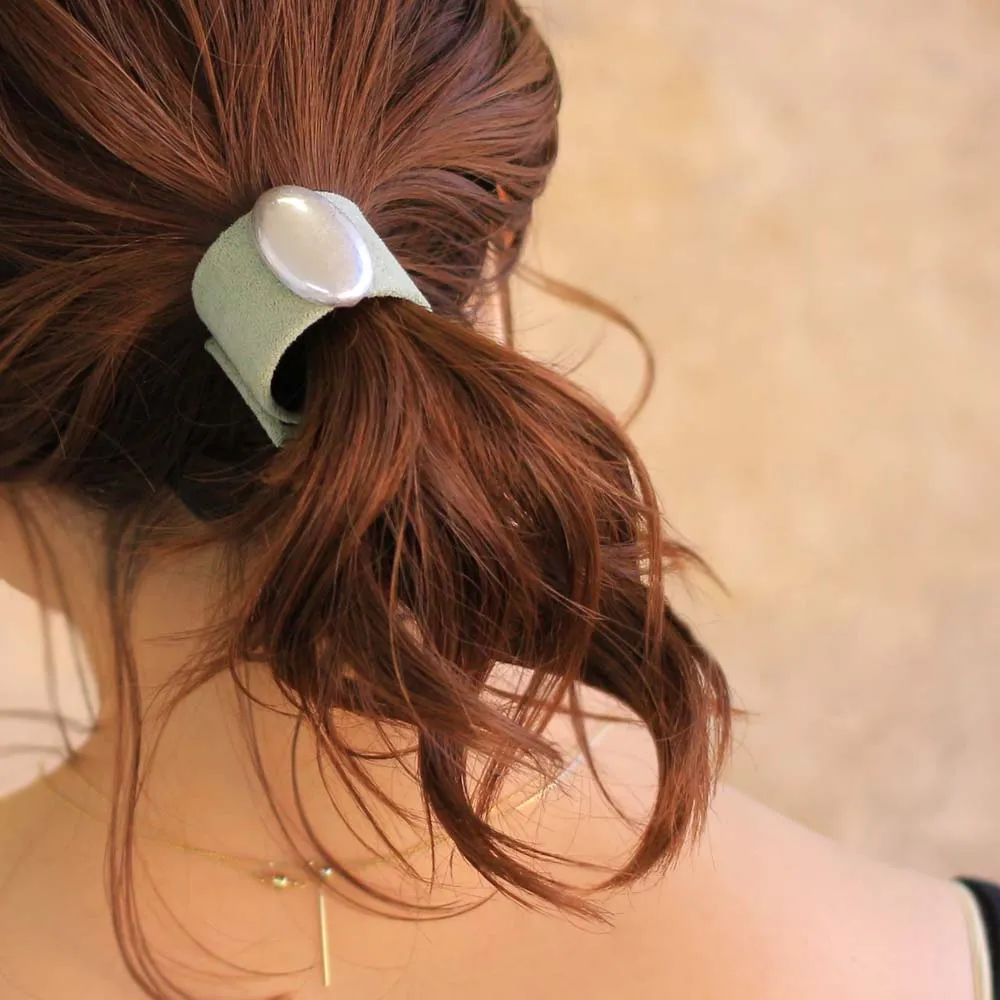 Metal Detail Ponytail Cuff