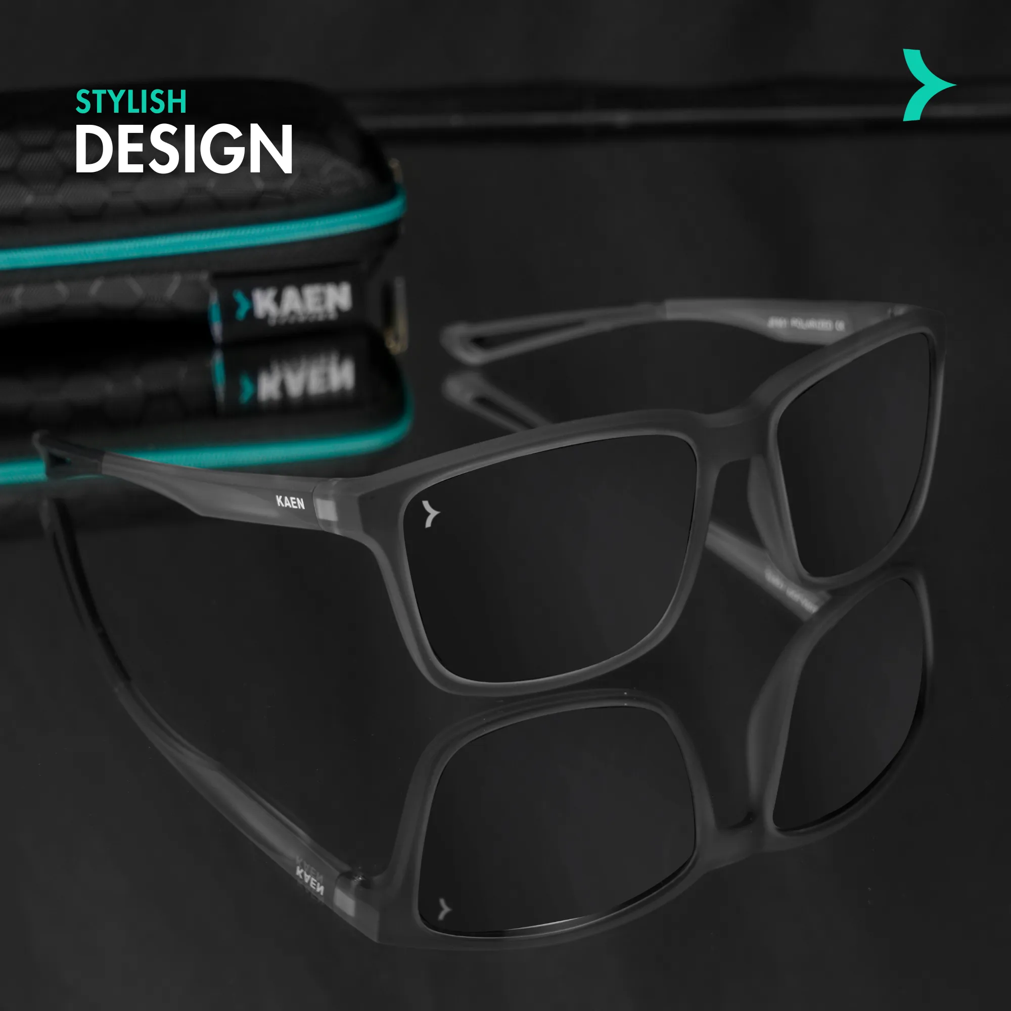 Myles Crystal Grey Power Sunglasses