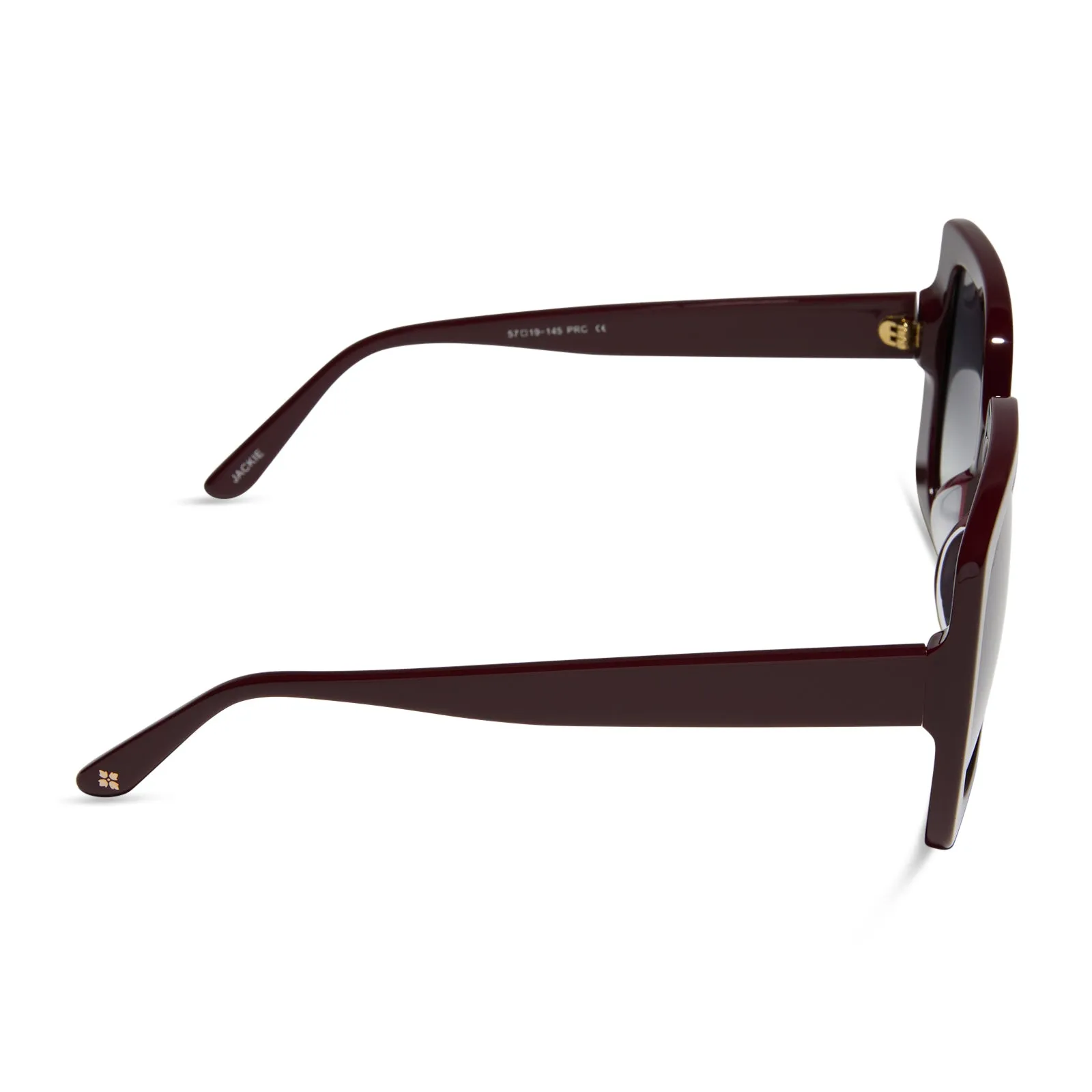 PATRICIA NASH - JACKIE   MAROON   GREY GRADIENT SUNGLASSES