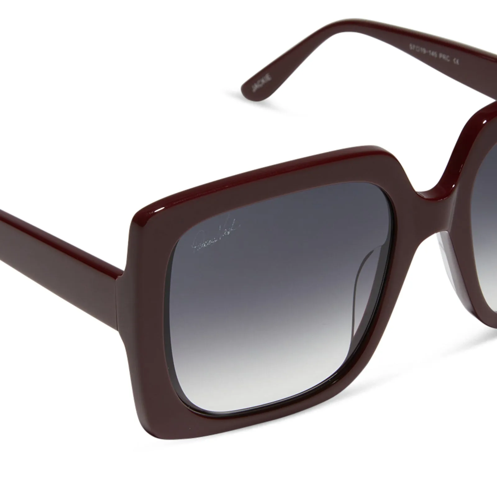 PATRICIA NASH - JACKIE   MAROON   GREY GRADIENT SUNGLASSES