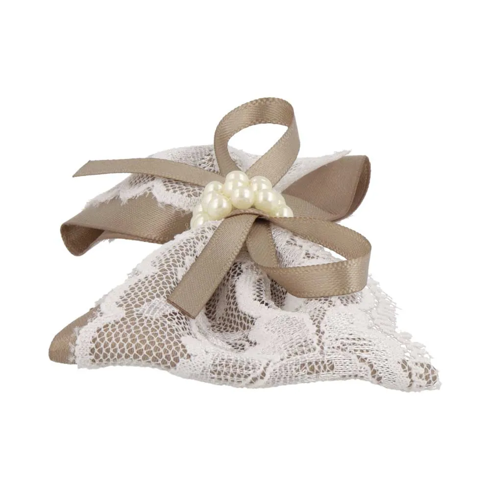 Pearl Detail Bow Pony Hook