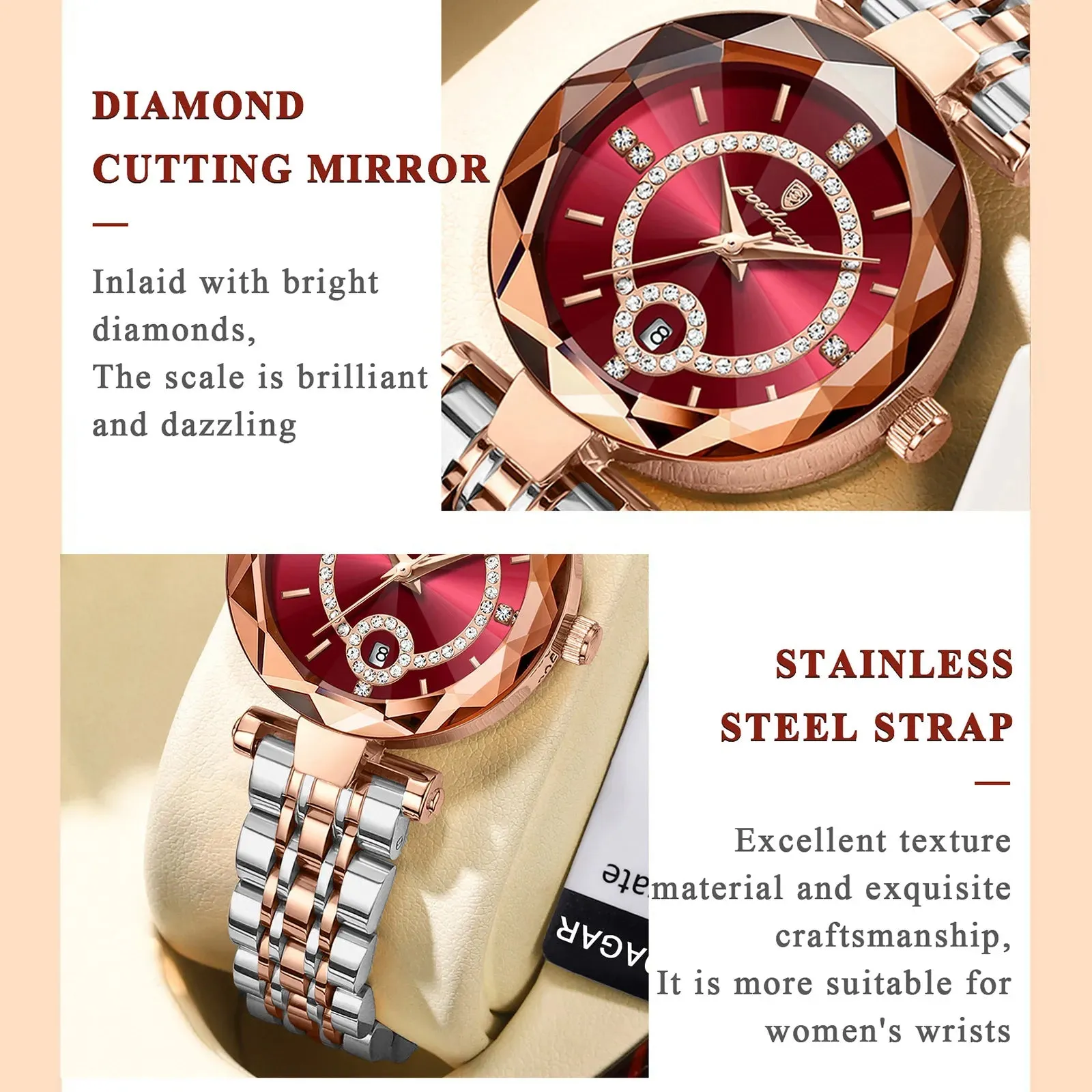 POEDAGAR Luxury Watch For Woman