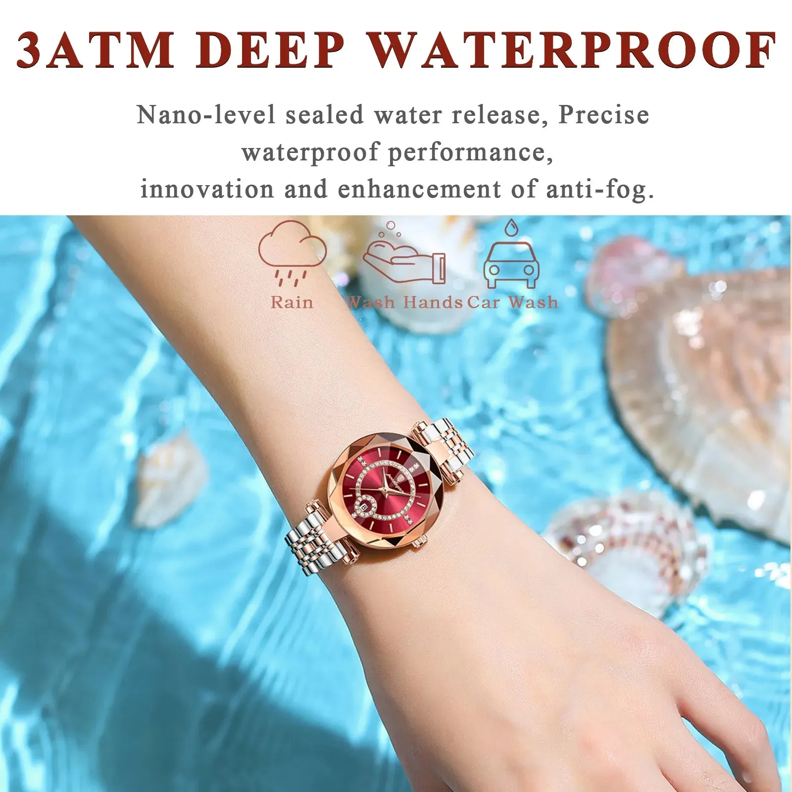 POEDAGAR Luxury Watch For Woman