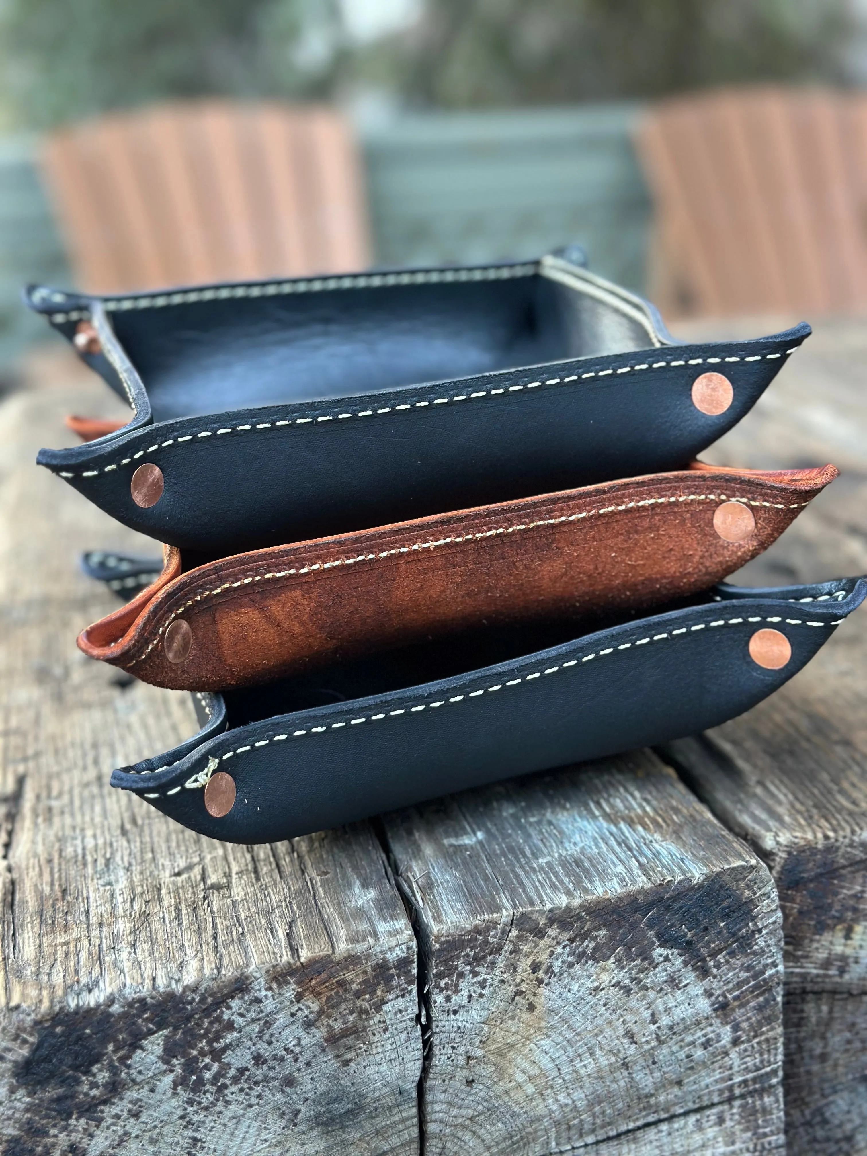 Premium Leather Valet Tray