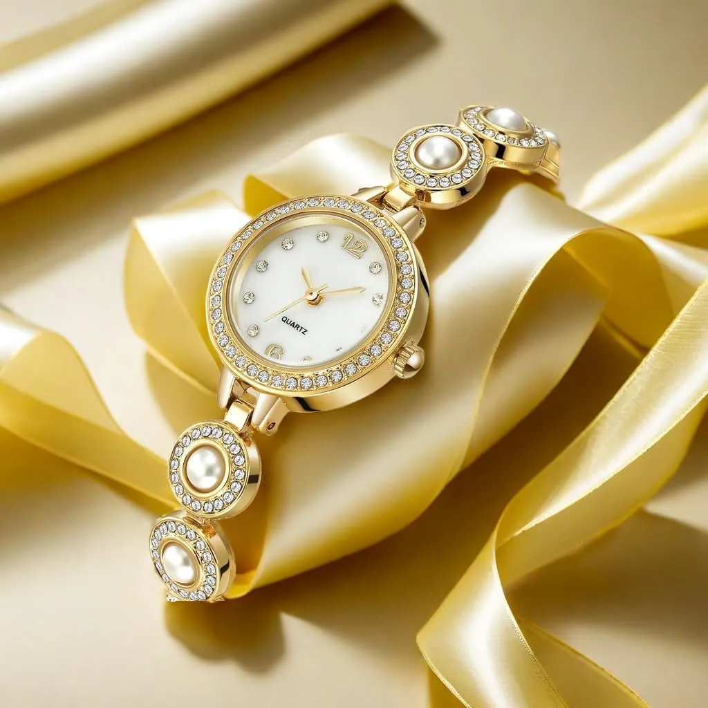 Reginald Fashion Luxury Vintage Bling Bling Crystals Dial Watch Quartz Women's Bracelet Watches
