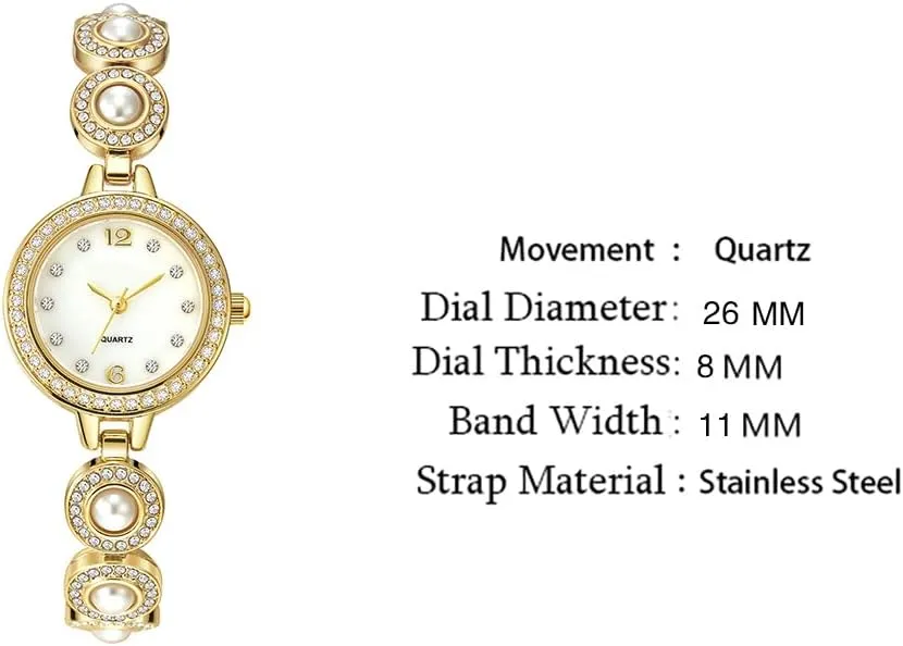 Reginald Fashion Luxury Vintage Bling Bling Crystals Dial Watch Quartz Women's Bracelet Watches