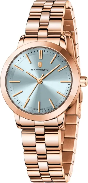SAPPHERO Wrist Watch for Women Luxury Ladies Watches Women's Bracelet Watch Small Stainless Steel Analog 5ATM Waterproof Watches for Women