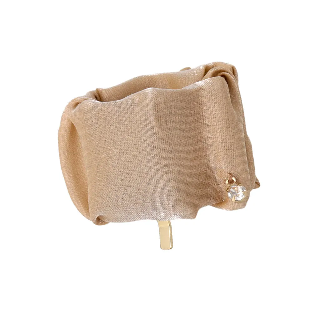 Shimmering Snap Band Pony Hook