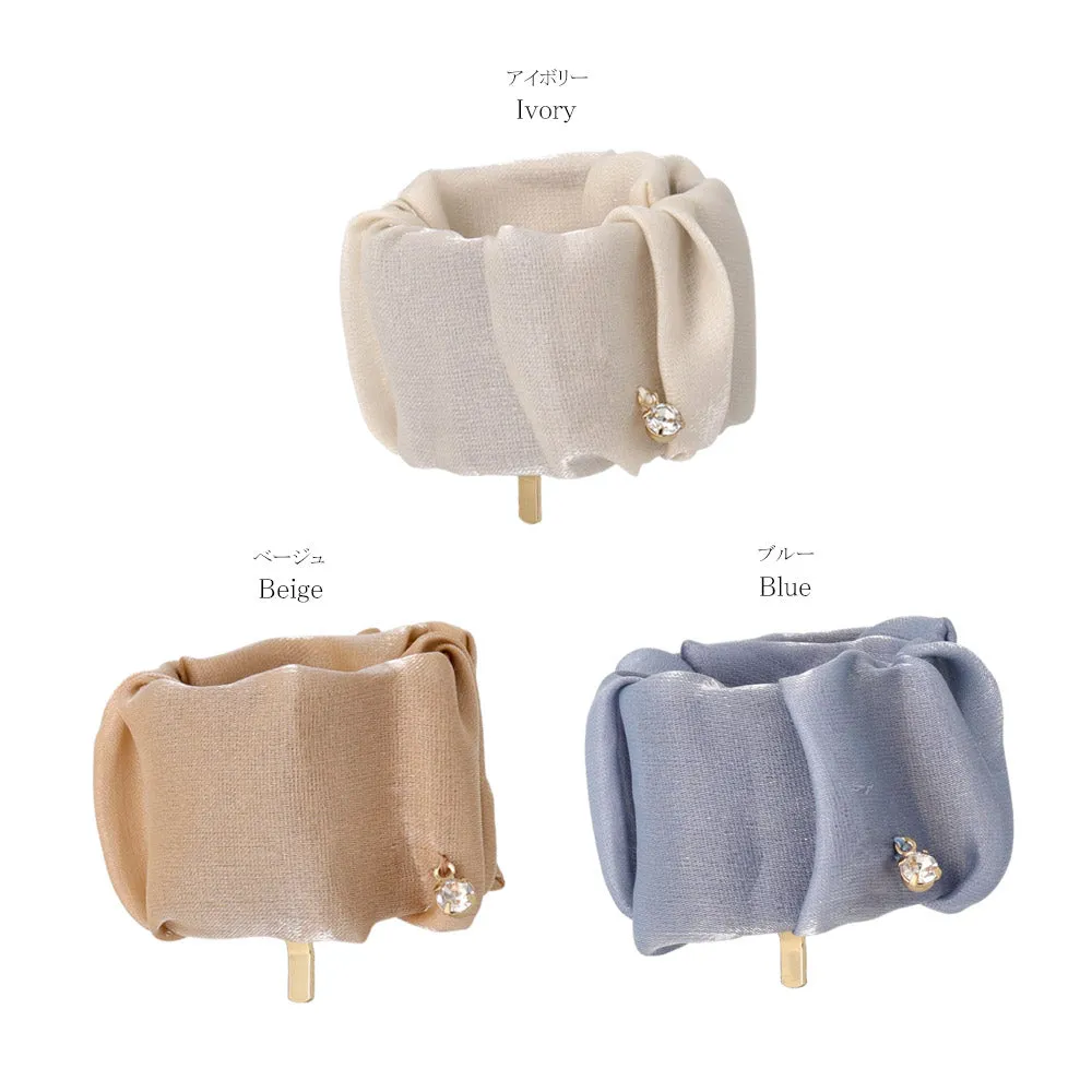 Shimmering Snap Band Pony Hook