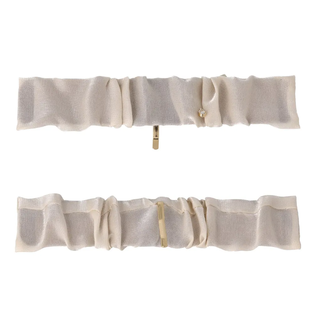 Shimmering Snap Band Pony Hook