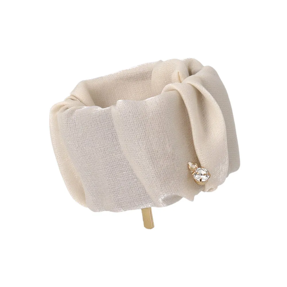 Shimmering Snap Band Pony Hook