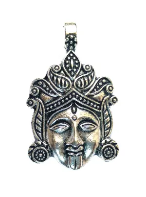 Silver Designer German Silver Face Pendant