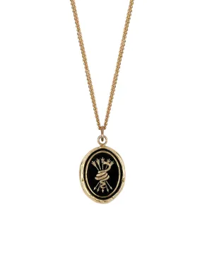 Snake & Arrows 14k Signature Talisman