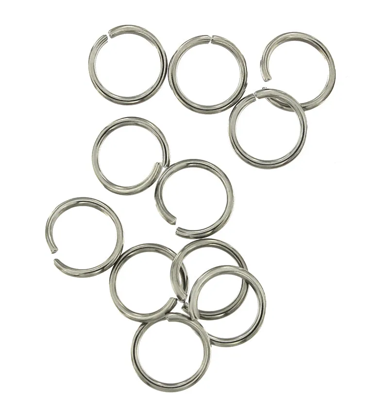 Stainless Steel Jump Rings 10mm - Open 18 Gauge - 200 Rings - J125