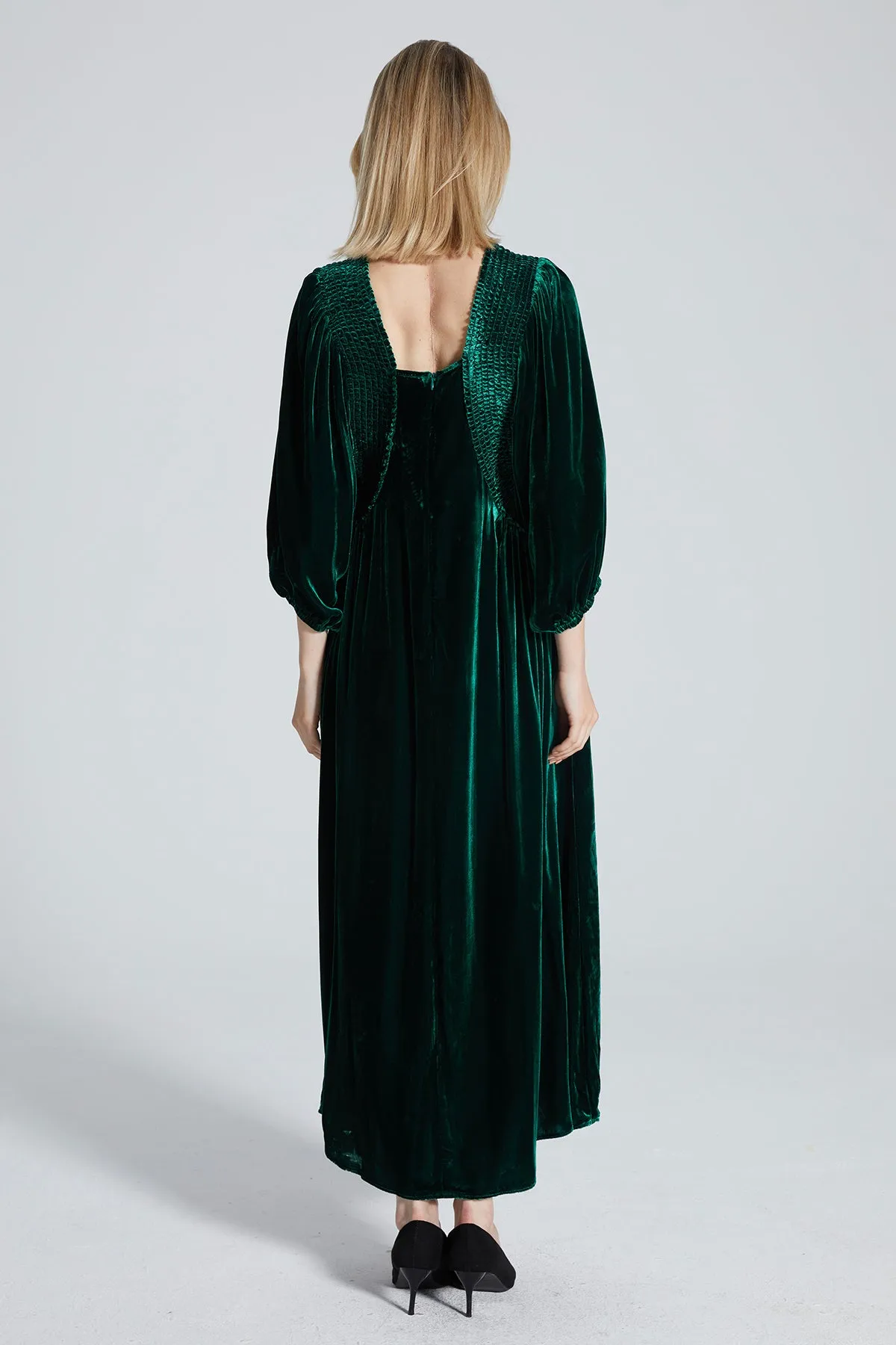 Suzie Green Velvet Maxi Dress