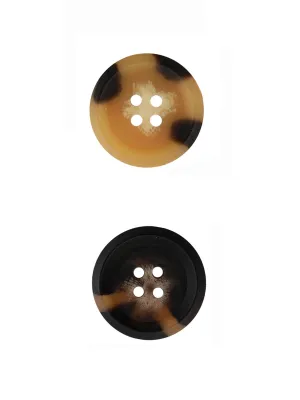 Textured Surface Round Shape Dual Color Blazer/Coat Button