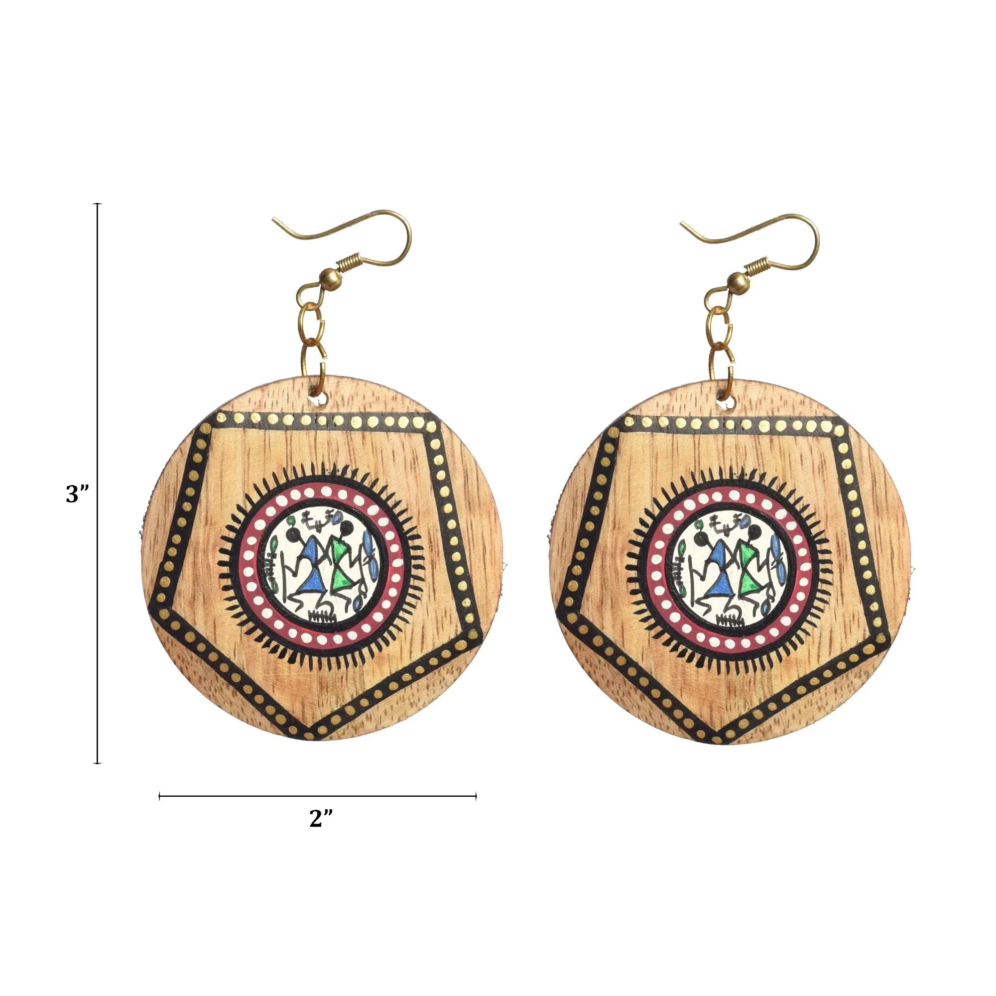 The Pentagon Handcrafted Tribal Earrings