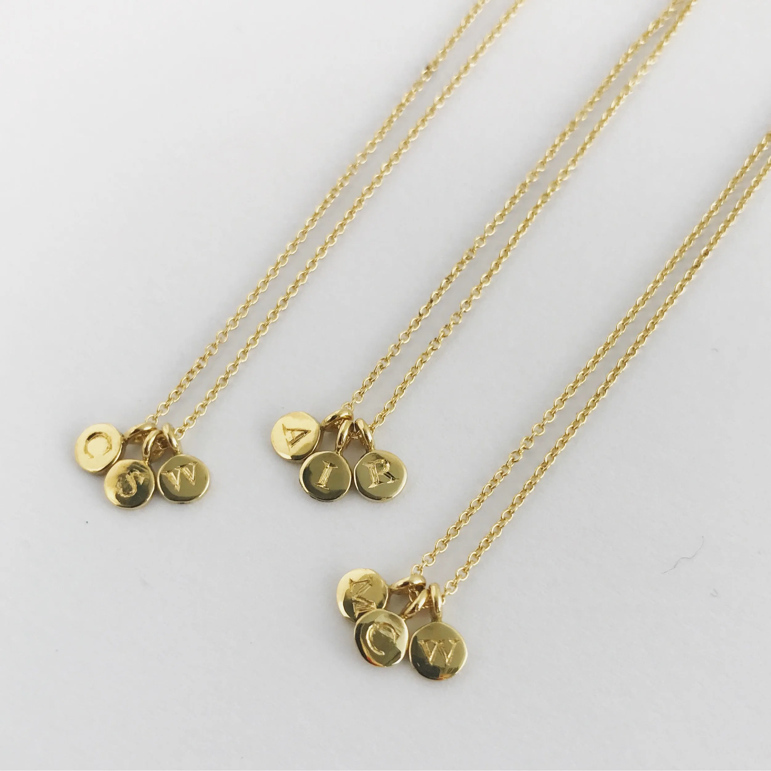 Trio Necklace in 18k Gold