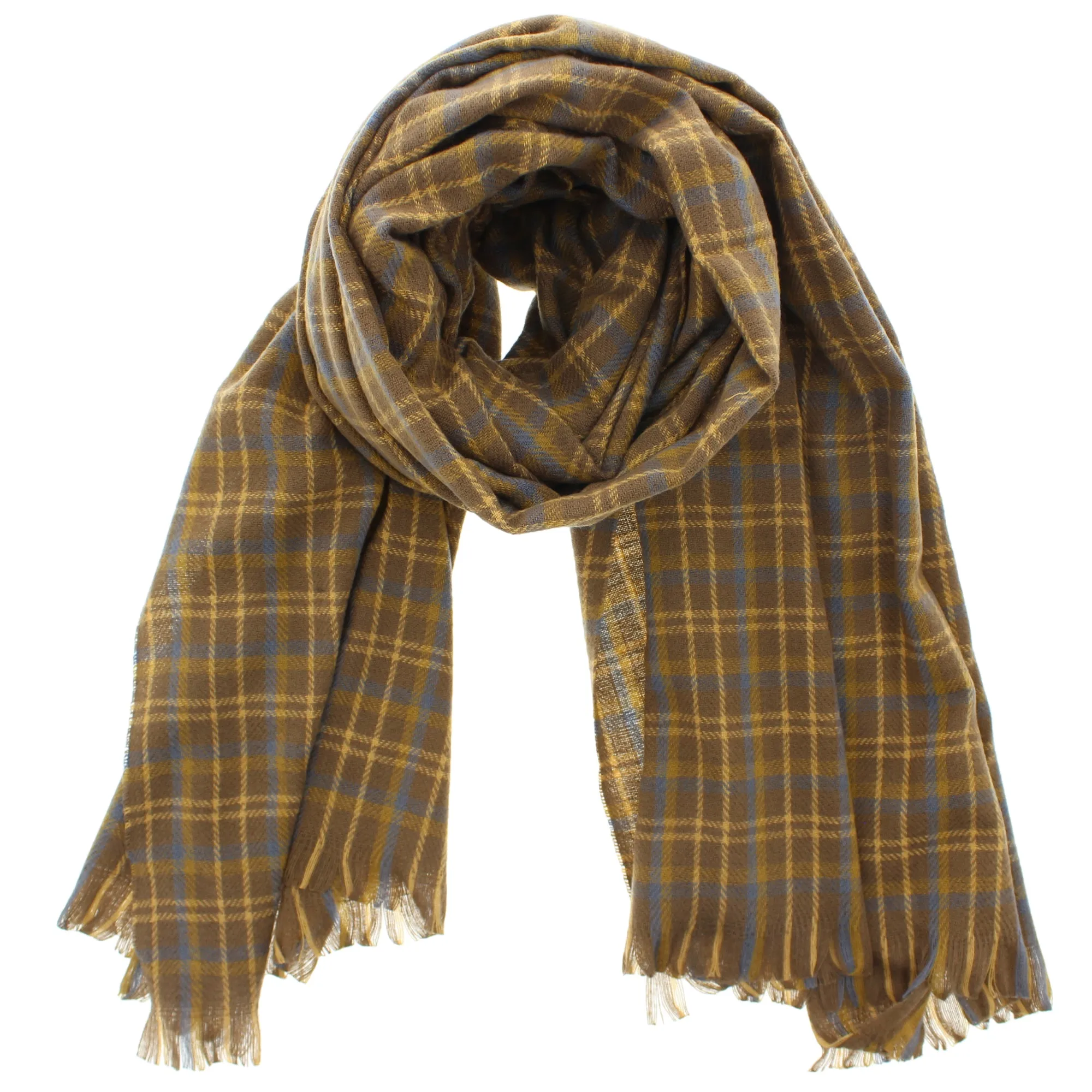 Triple Coloured Tartan Scarf