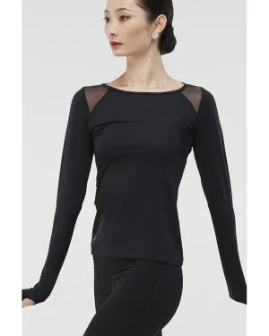 Wear Moi Arezza Mesh Detail Long Sleeve Shirt - Womens