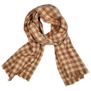 Wynter Gingham Peach Scarf