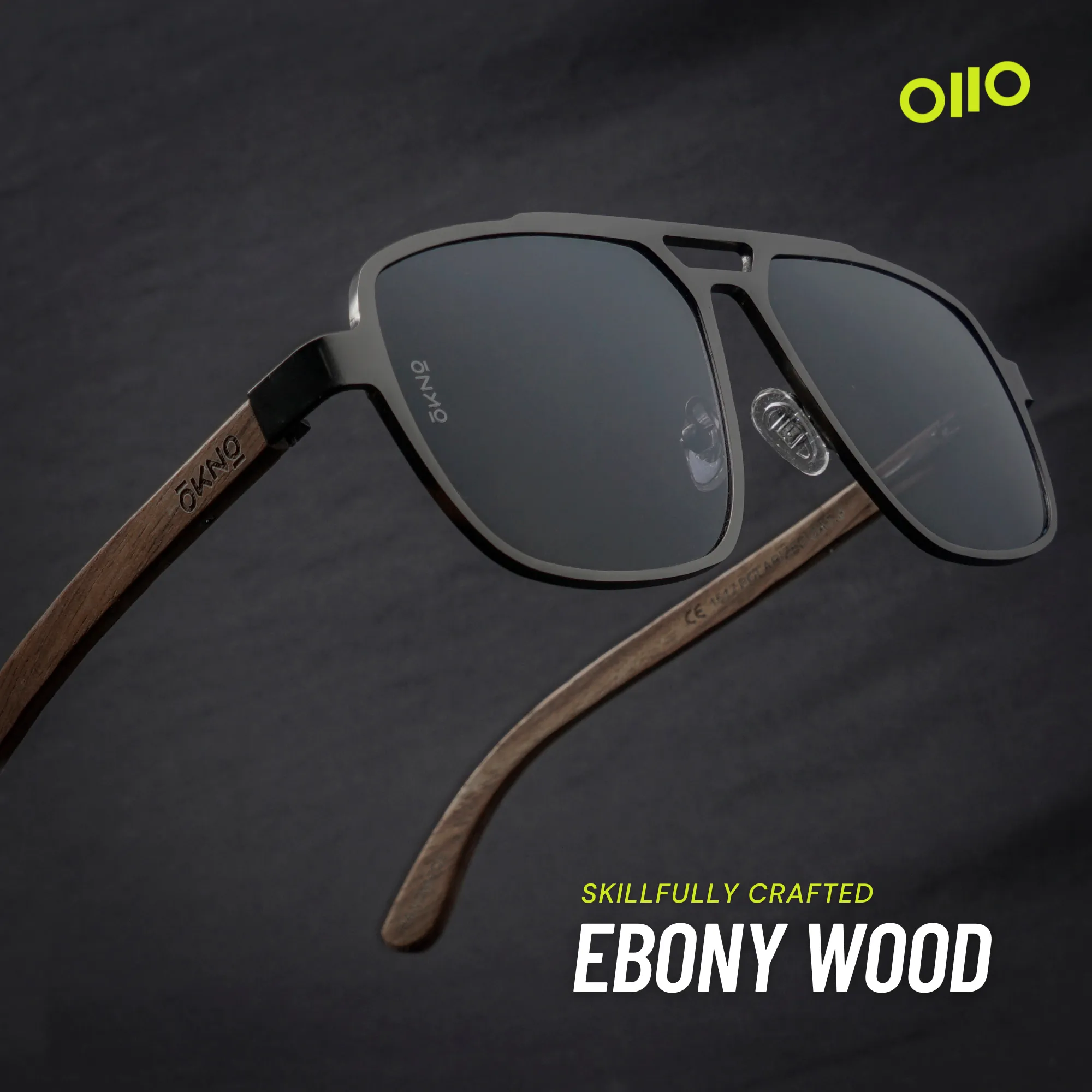 Zion Wood Black Power Sunglasses
