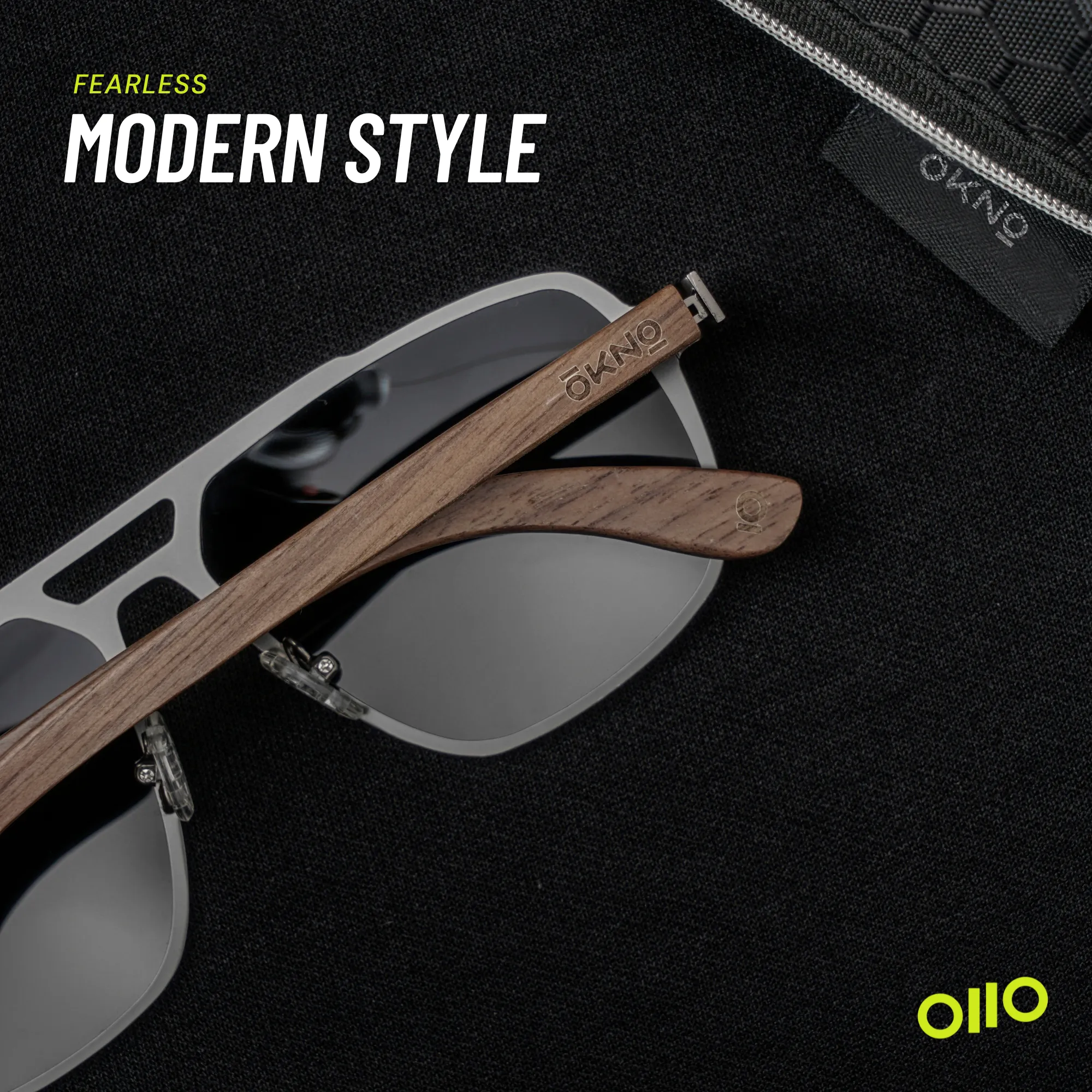 Zion Wood Black Power Sunglasses