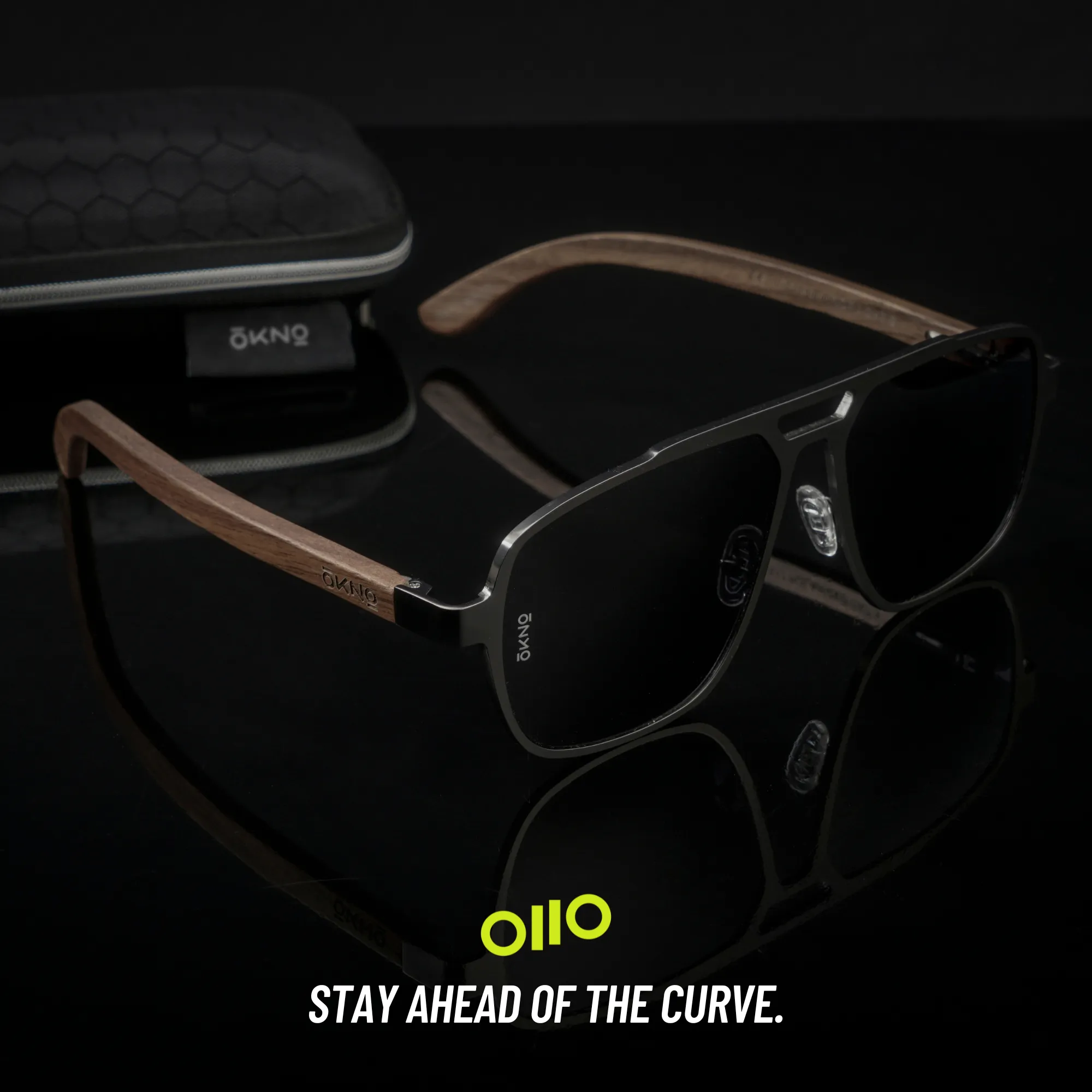 Zion Wood Black Power Sunglasses